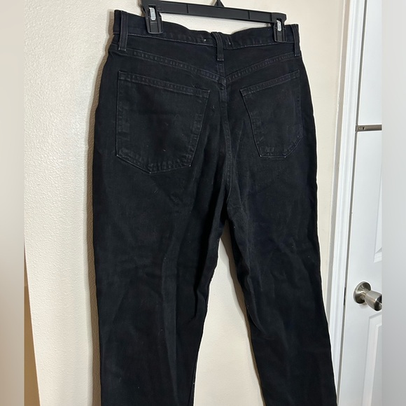 NWT Abercrombie & Fitch Curve Love The 90s Straight Ultra High Rise Black 31 12s - Picture 12 of 12